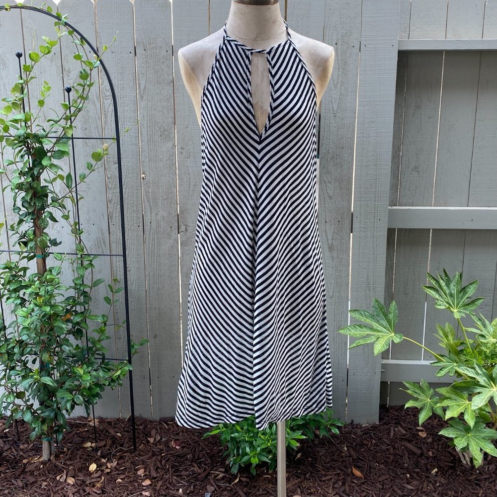 Splendid Striped Halter Neck Mini Dress Size L